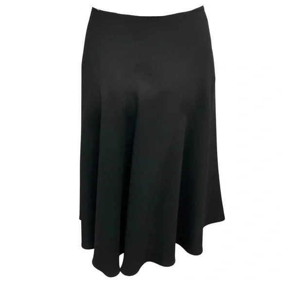 PRADA BLACK FLARED CREPE SKIRT - Picture 3 of 6
